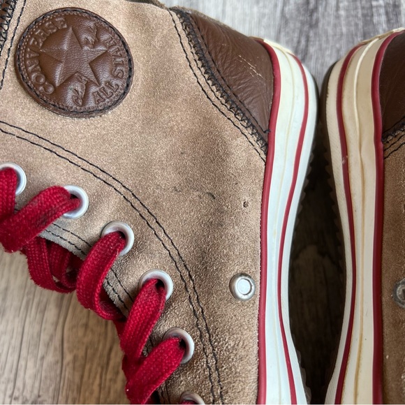 Converse Chuck Taylor Elise Rolldown HiTop Leather Sneakers Wm’s 5.5 EUC - Picture 5 of 11